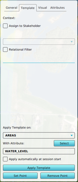 Maplink and Attribute configured in the Template tab