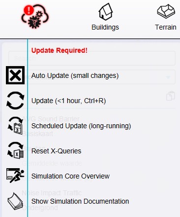 Auto update is off and manual recalculation is required