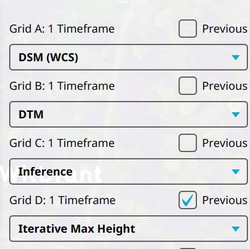 The Combo Overlay's prequel. Notice the Previous option is selected for the Max Iterative Height overlay.