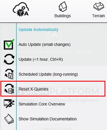 Reset X-Queries option