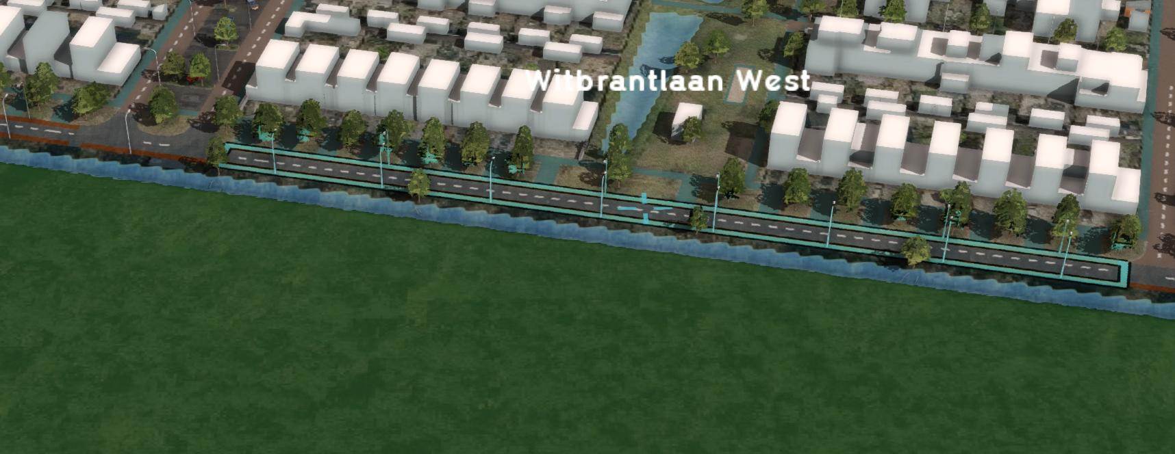 Click on the desired road in the 3D Visualization