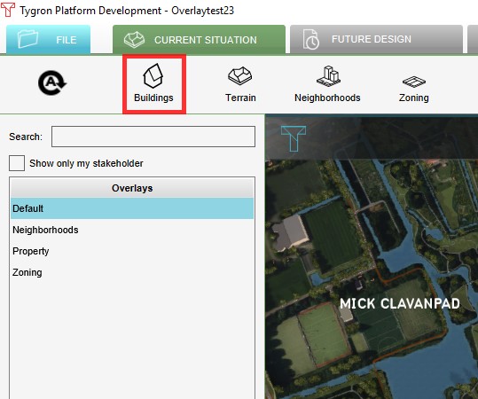 2. Select 'Buildings'.