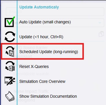 Scheduled Update (long running) option.