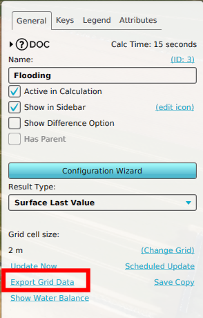 Select "Export Grid Data".