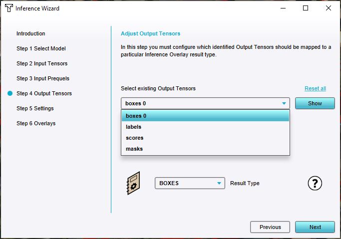 Verify the existence of output tensors