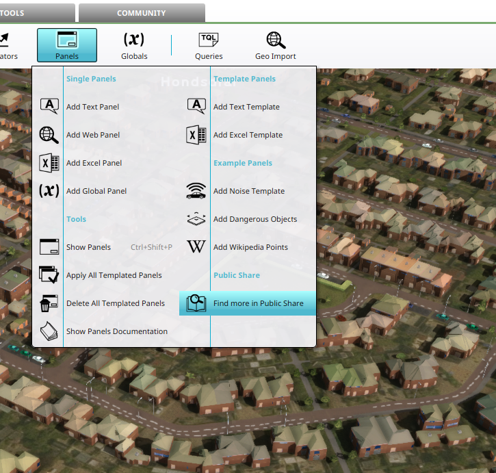 Find more on Public Share option found in the Panel Popup.