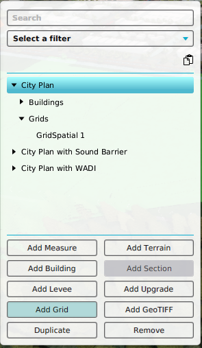 Add a Grid Spatial to a selected Measure