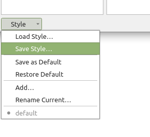 Optionally save the style to a QML file.