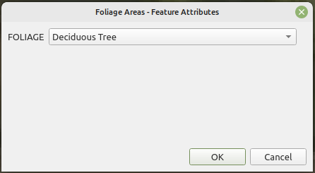Alternative attribute form using the Classification widget.